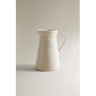 RAISED STONEWARE MILK JUG