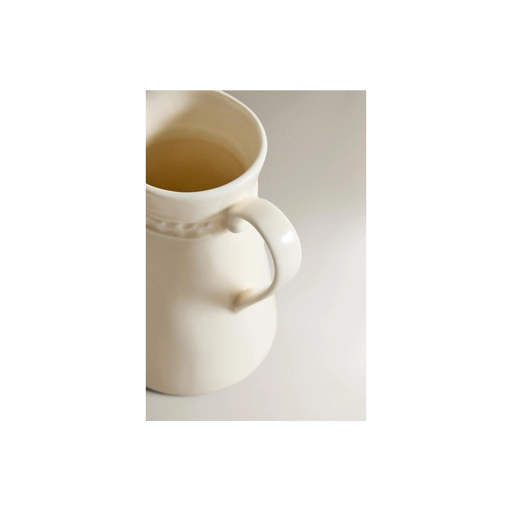 RAISED STONEWARE MILK JUG