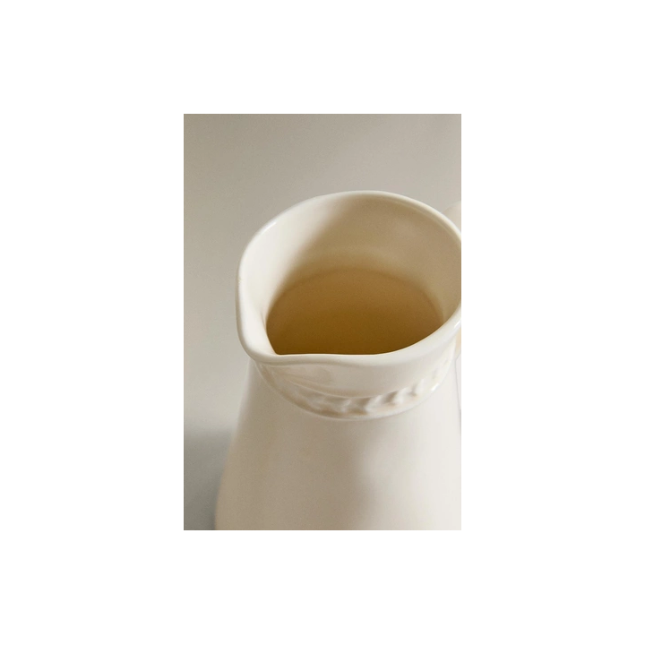 RAISED STONEWARE MILK JUG