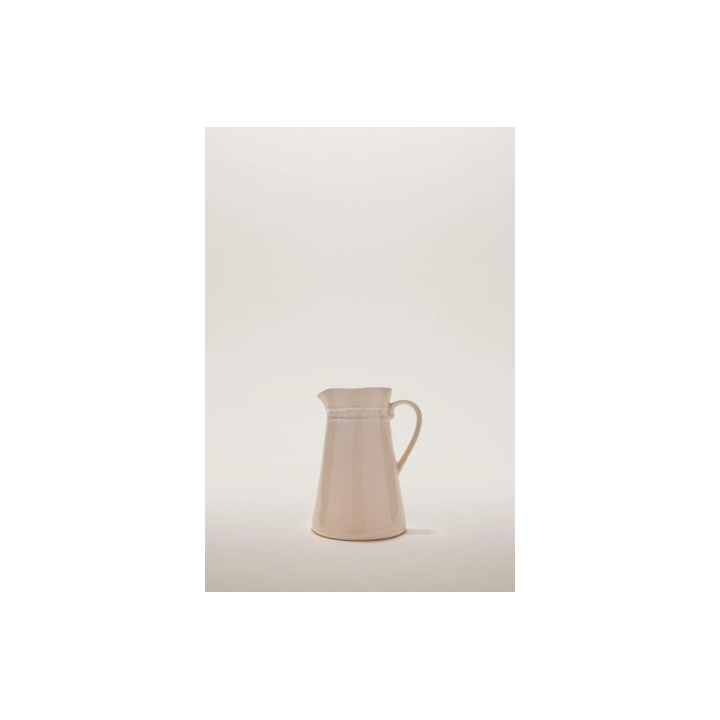 RAISED STONEWARE MILK JUG