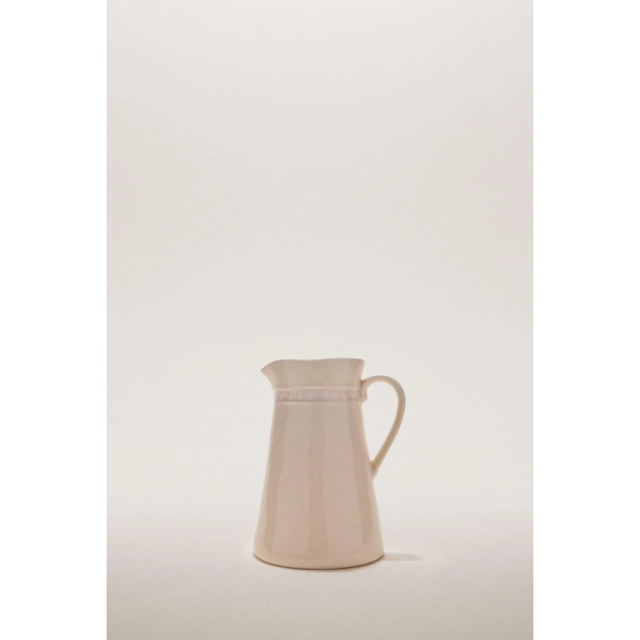 RAISED STONEWARE MILK JUG