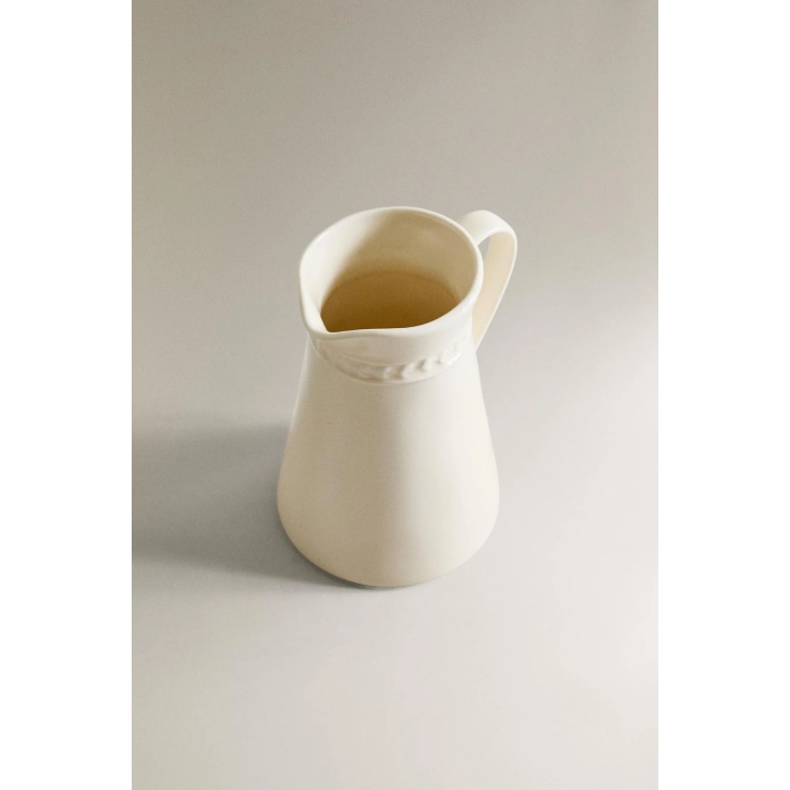 RAISED STONEWARE MILK JUG