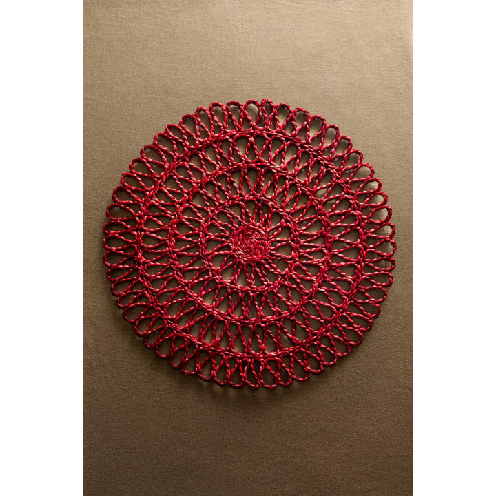 Плетеный новогодний подстилка