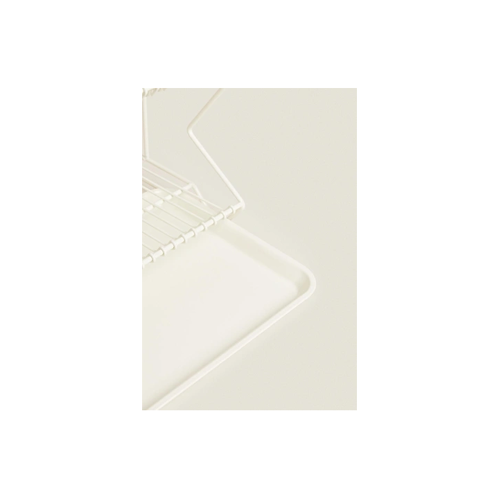 METAL DISH DRAINER WITH TRAY