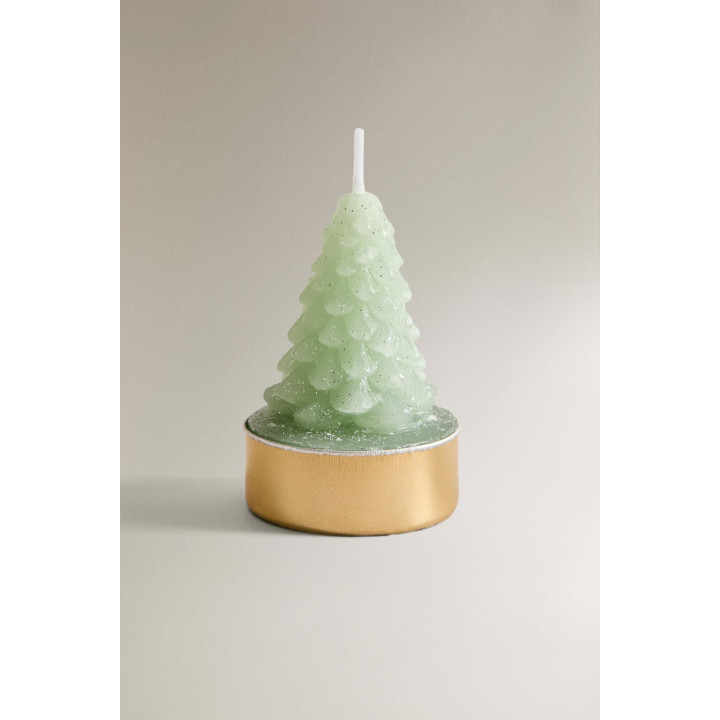 Набор рождественских свечей в форме елочки (набор из 6 штук)