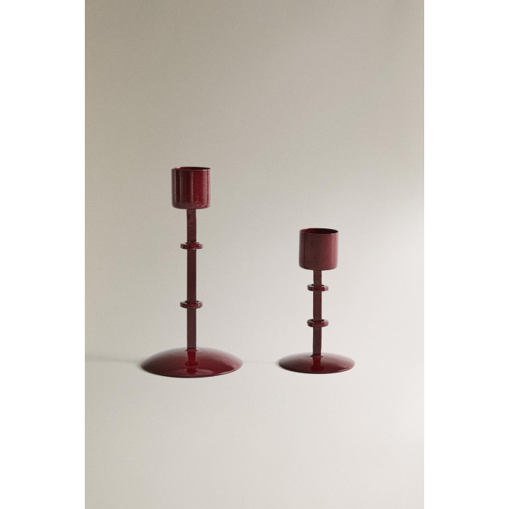 Высокий металлический рождественский подсвечник