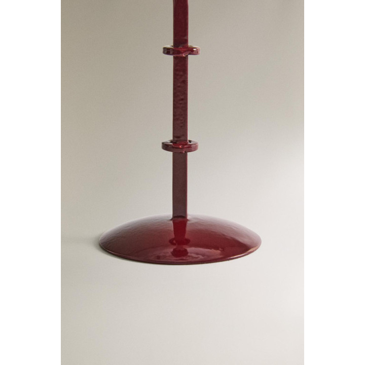 Высокий металлический рождественский подсвечник