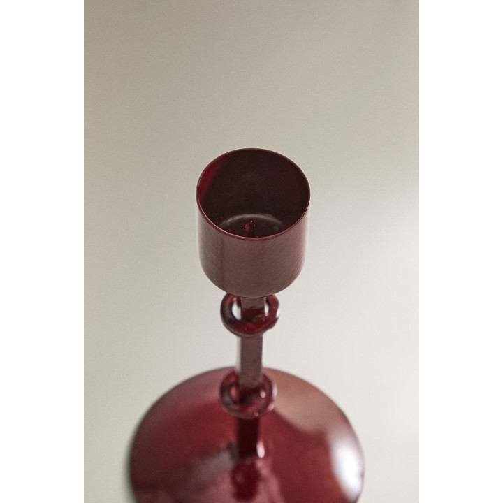 Высокий металлический рождественский подсвечник