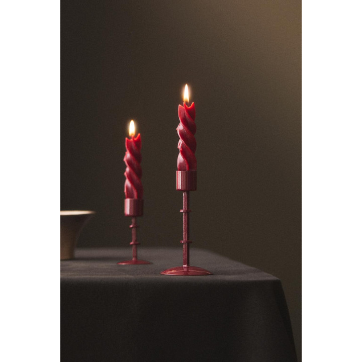 Высокий металлический рождественский подсвечник