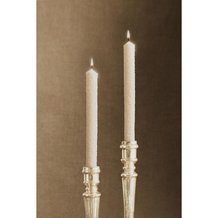 Набор декоративных рождественских свечей с эффектом снега (набор из 3 шт.)