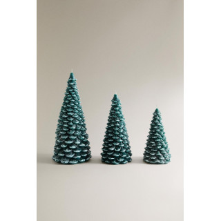 Свеча елка снежного рождества