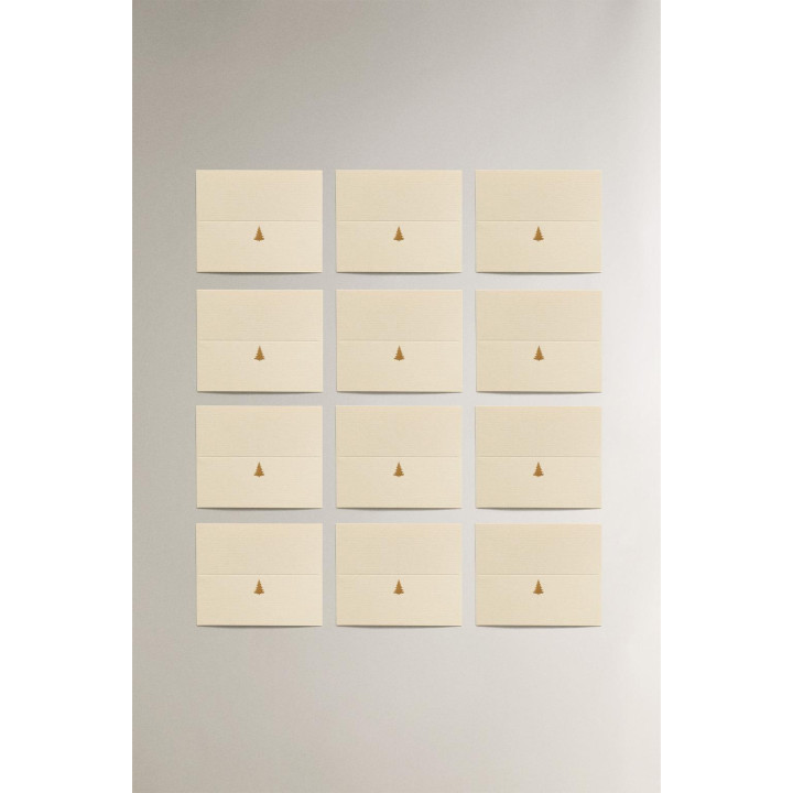 Набор рождественских карт на места (набор из 12)