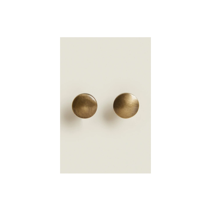 PACK OF ROUND BRASS DOOR KNOBS (PACK OF 2)