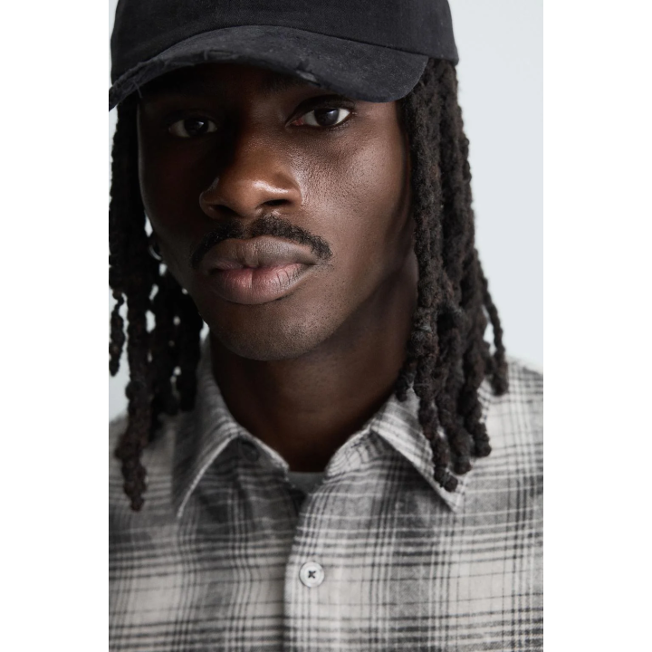 Рубашка в клетку свободного кроя