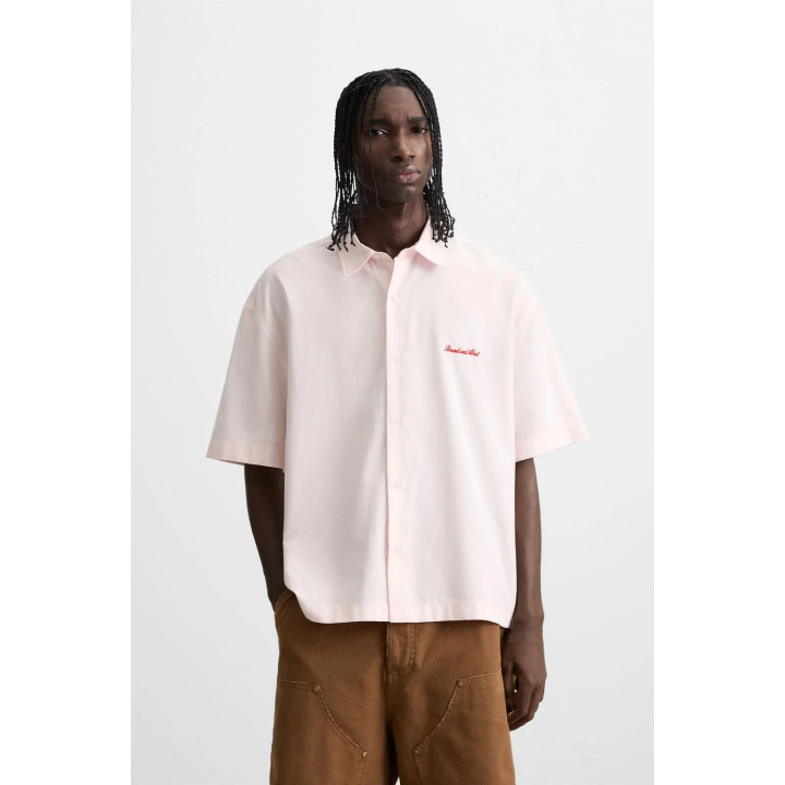 РУБАШКА С КОНТРАСТНОЙ ВЫШИВКОЙ