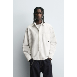 РУБАШКА В ПОЛОСКУ С КАРМАНОМ