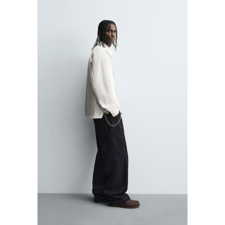 РУБАШКА В ПОЛОСКУ С КАРМАНОМ