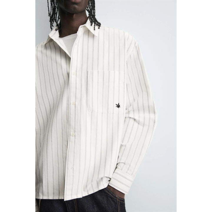 РУБАШКА В ПОЛОСКУ С КАРМАНОМ