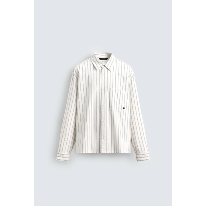 РУБАШКА В ПОЛОСКУ С КАРМАНОМ