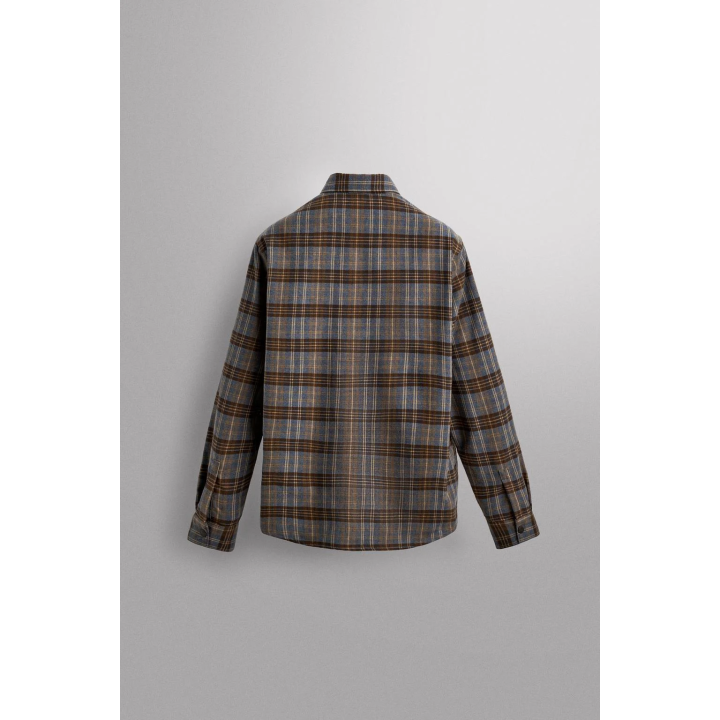 РУБАШКА В КЛЕТКУ ИЗ ЛИОЦЕЛЛА И ШЕРСТИ