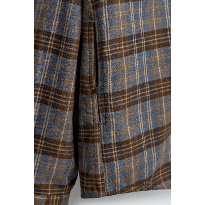 РУБАШКА В КЛЕТКУ ИЗ ЛИОЦЕЛЛА И ШЕРСТИ