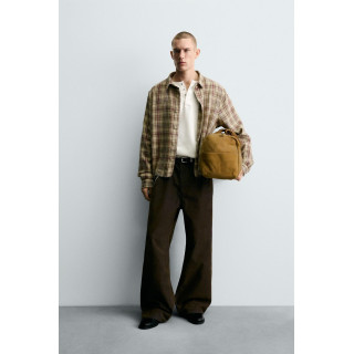 РУБАШКА В КЛЕТКУ С ЭФФЕКТОМ РВАНЫХ ДЕТАЛЕЙ