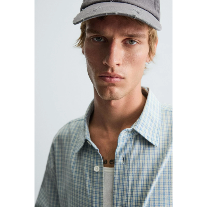 РУБАШКА RELAXED FIT В КЛЕТКУ