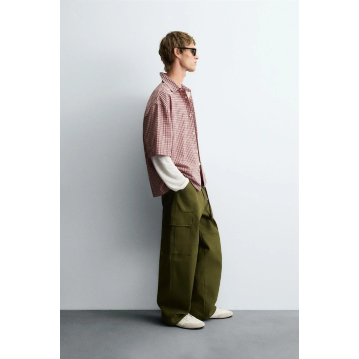 РУБАШКА RELAXED FIT В КЛЕТКУ