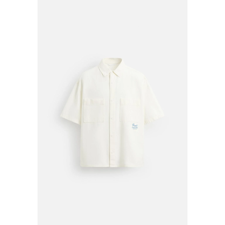 РУБАШКА С КОНТРАСТНОЙ ВЫШИВКОЙ