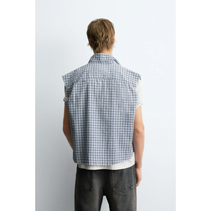 УКОРОЧЕННАЯ РУБАШКА В КЛЕТКУ