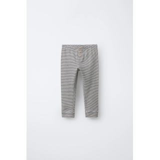 ЛЕГИНСЫ В РУБЧИК В ПОЛОСКУ С ПУГОВИЦАМИ