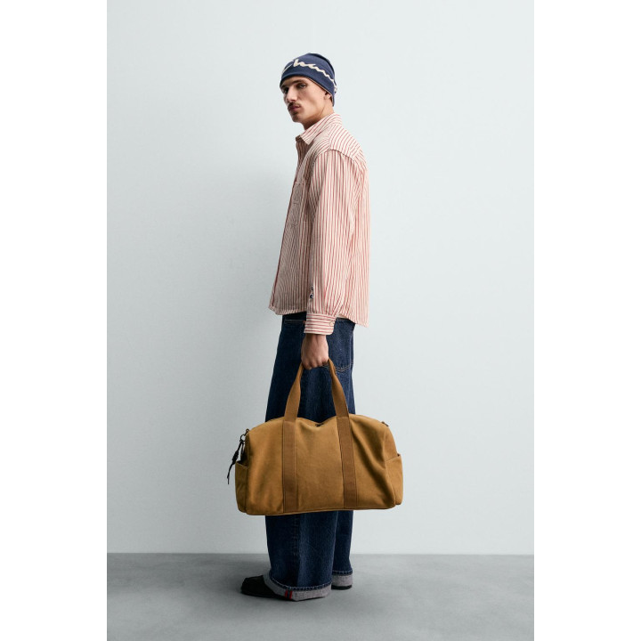 РУБАШКА В ПОЛОСКУ С НАШИВКАМИ CHAMPION® X ZARA