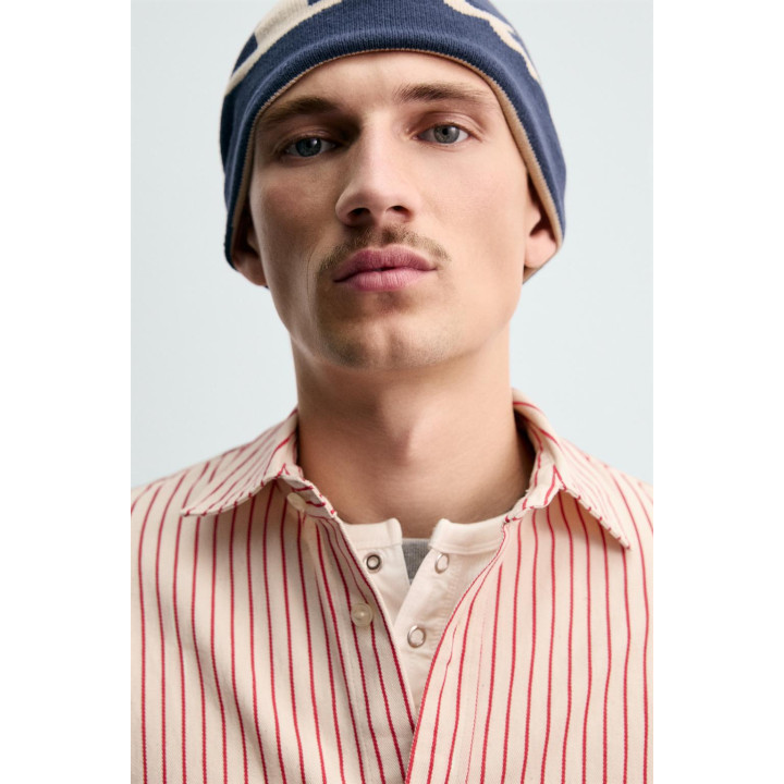 РУБАШКА В ПОЛОСКУ С НАШИВКАМИ CHAMPION® X ZARA