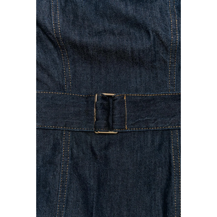 ДЖИНСОВЫЙ ТОП-БАНДО Z1975 С ПОЯСОМ