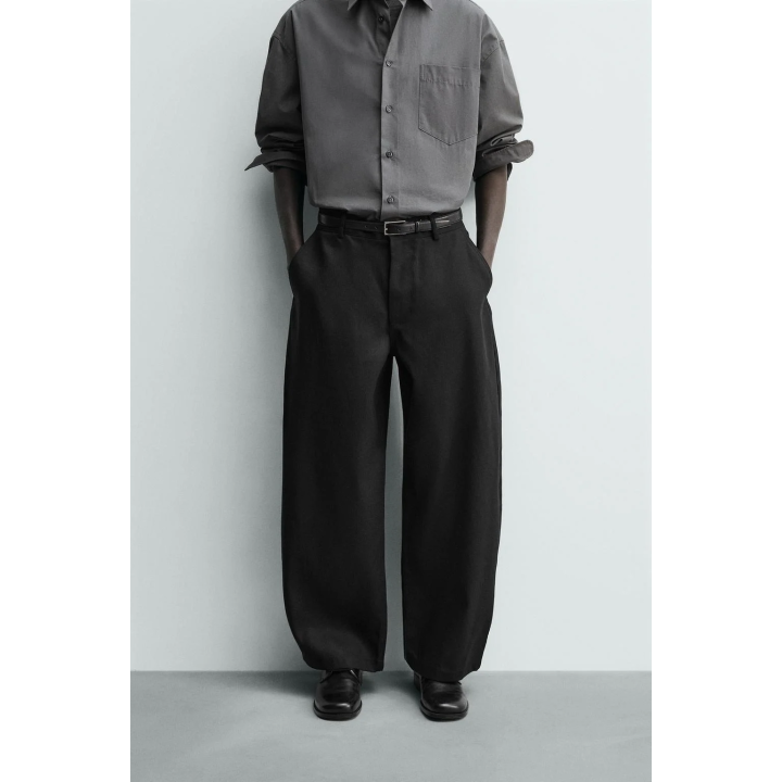 БРЮКИ BARREL FIT ИЗ ЛИОЦЕЛЛА И ХЛОПКА