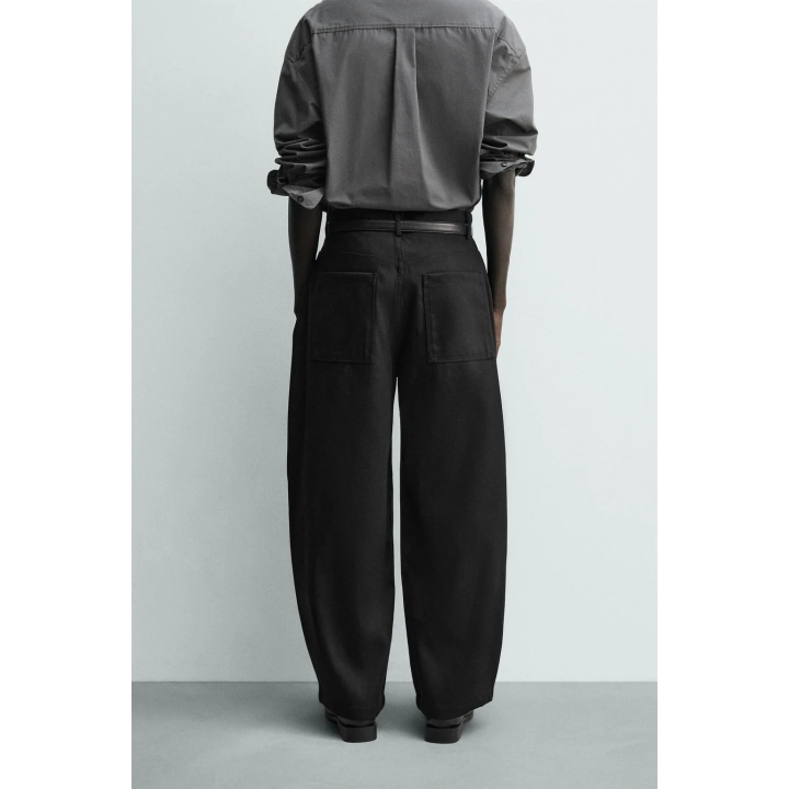 БРЮКИ BARREL FIT ИЗ ЛИОЦЕЛЛА И ХЛОПКА