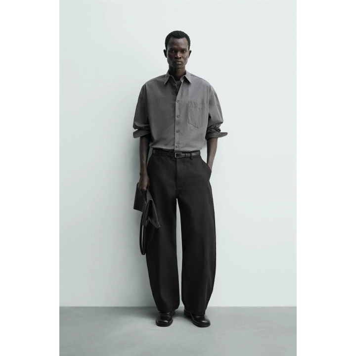 БРЮКИ BARREL FIT ИЗ ЛИОЦЕЛЛА И ХЛОПКА