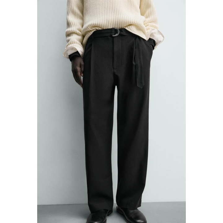 СТРУЯЩИЕСЯ БРЮКИ С РЕМНЕМ