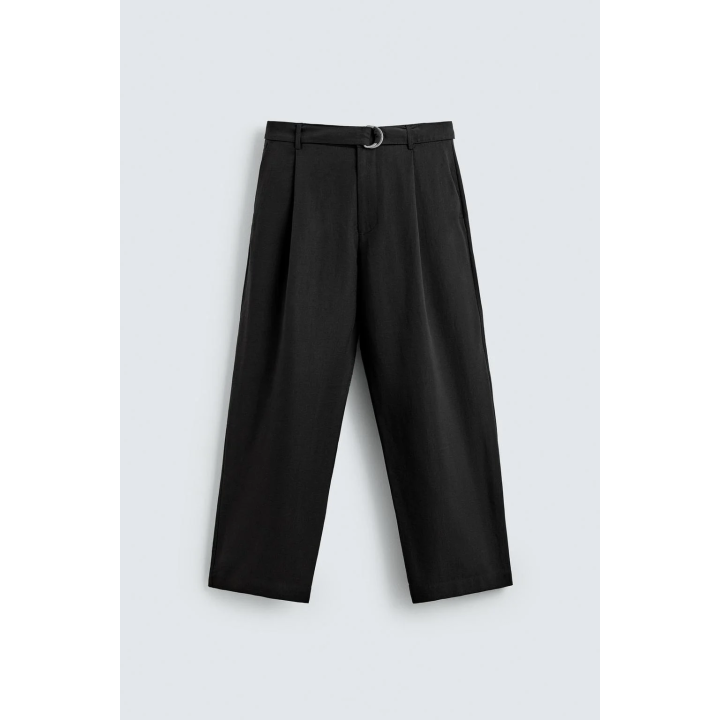 СТРУЯЩИЕСЯ БРЮКИ С РЕМНЕМ