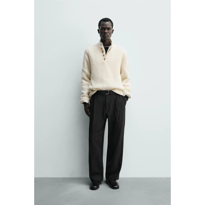 СТРУЯЩИЕСЯ БРЮКИ С РЕМНЕМ