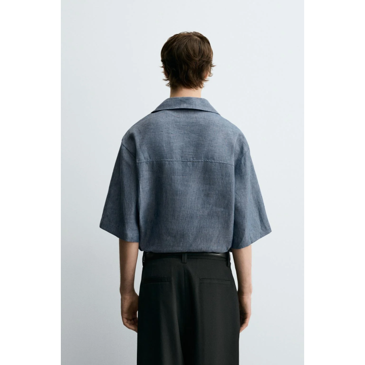 РУБАШКА-ПОЛО ИЗ 100% ЛЬНА