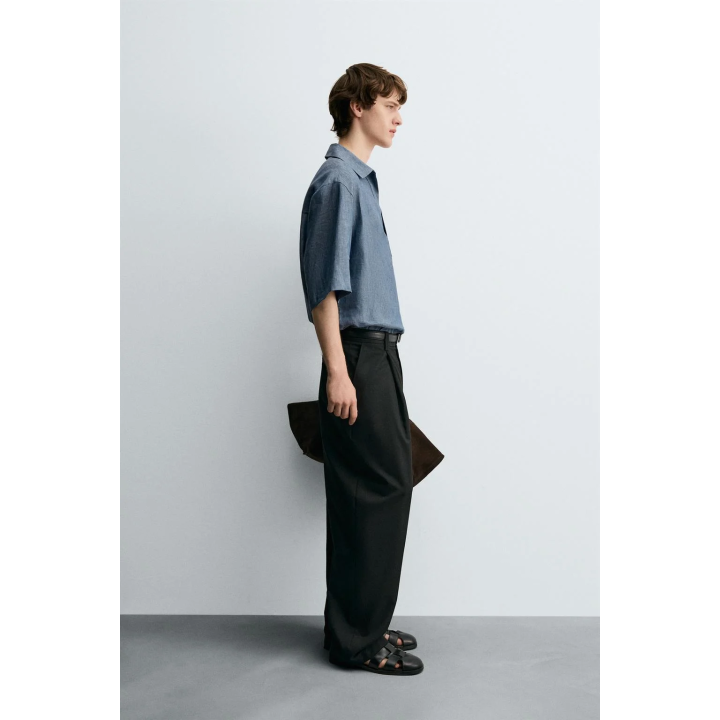 РУБАШКА-ПОЛО ИЗ 100% ЛЬНА