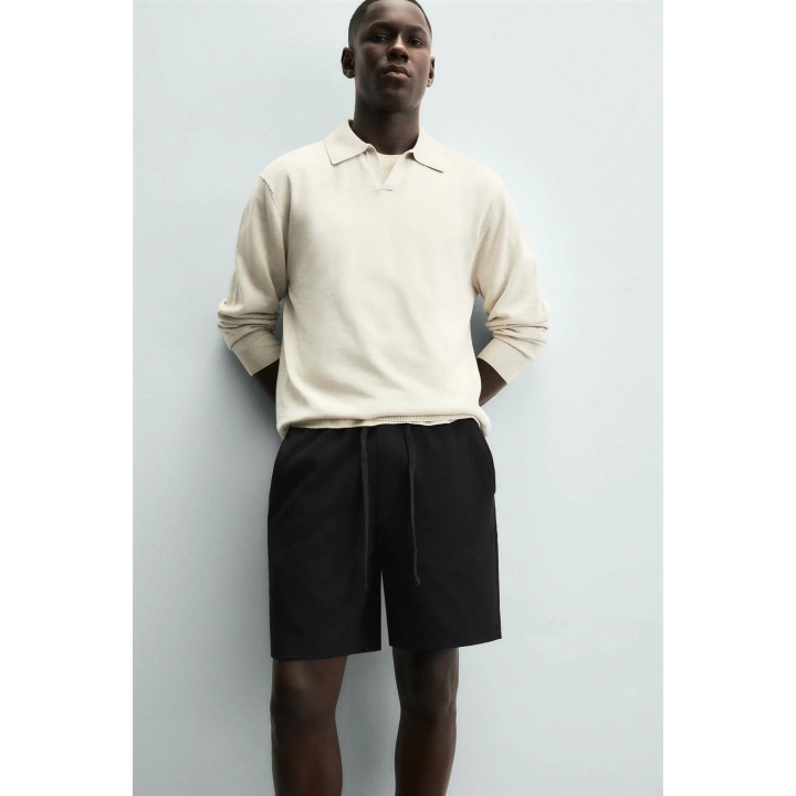 ШОРТЫ КОМФОРТНОЙ ПОСАДКИ ИЗ РЕЛЬЕФНОЙ ТКАНИ