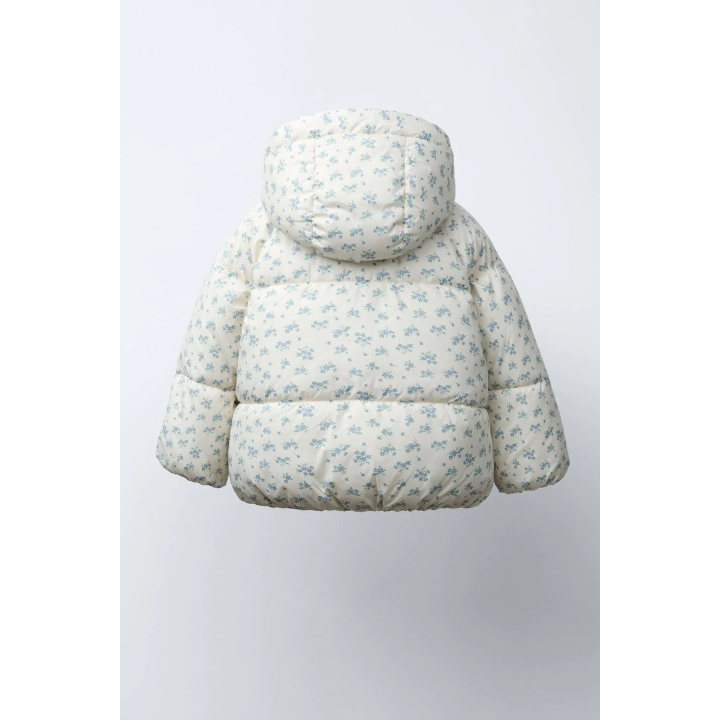 УТЕПЛЕННОЕ ПАЛЬТО ИЗ ФЛИСА С ЦВЕТОЧНЫМ ПРИНТОМ