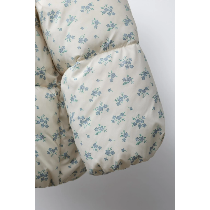 УТЕПЛЕННОЕ ПАЛЬТО ИЗ ФЛИСА С ЦВЕТОЧНЫМ ПРИНТОМ