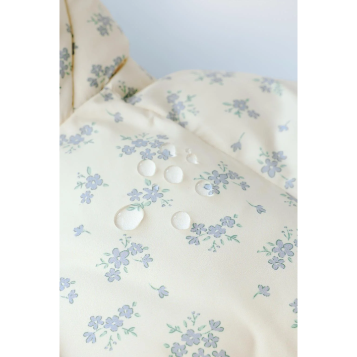 УТЕПЛЕННОЕ ПАЛЬТО ИЗ ФЛИСА С ЦВЕТОЧНЫМ ПРИНТОМ