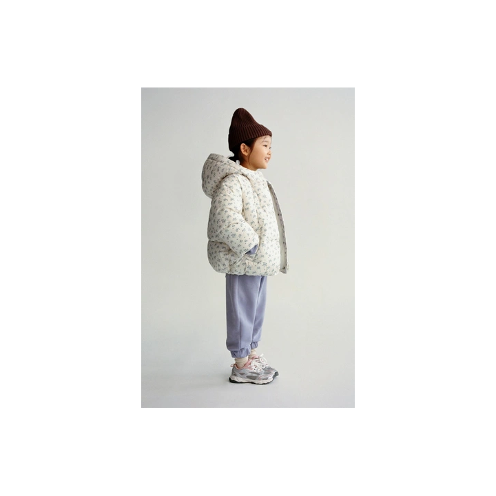 УТЕПЛЕННОЕ ПАЛЬТО ИЗ ФЛИСА С ЦВЕТОЧНЫМ ПРИНТОМ