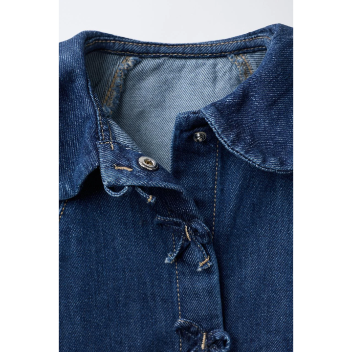 ДЖИНСОВАЯ РУБАШКА С БАНТАМИ