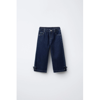 ДЖИНСОВЫЕ КЮЛОТЫ С ЛЕНТАМИ