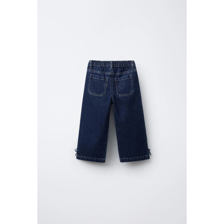 ДЖИНСОВЫЕ КЮЛОТЫ С ЛЕНТАМИ